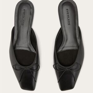 Everlane Black Leather Mules